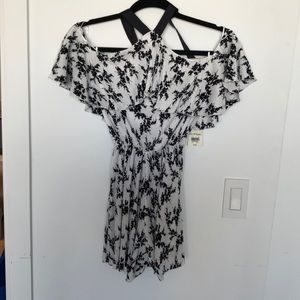 Black and white romper